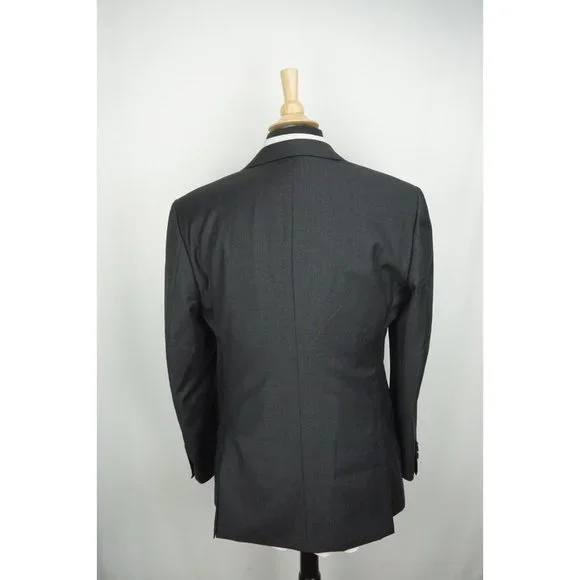 SuitSupply VBC Perennial S110s Wool Solid Gray Sport Coat Jacket Sz 39R